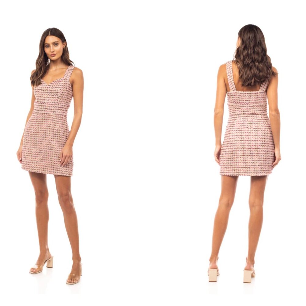 NWT   VARENNE  Naked Zebra Tweed Dress